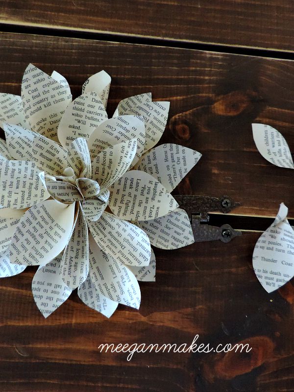 Large Book Page Flower