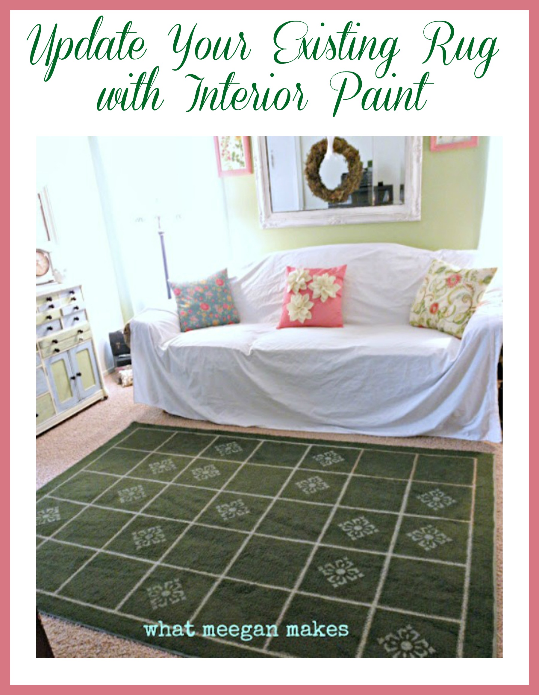 Update Your Existing Rug with Interior Paint