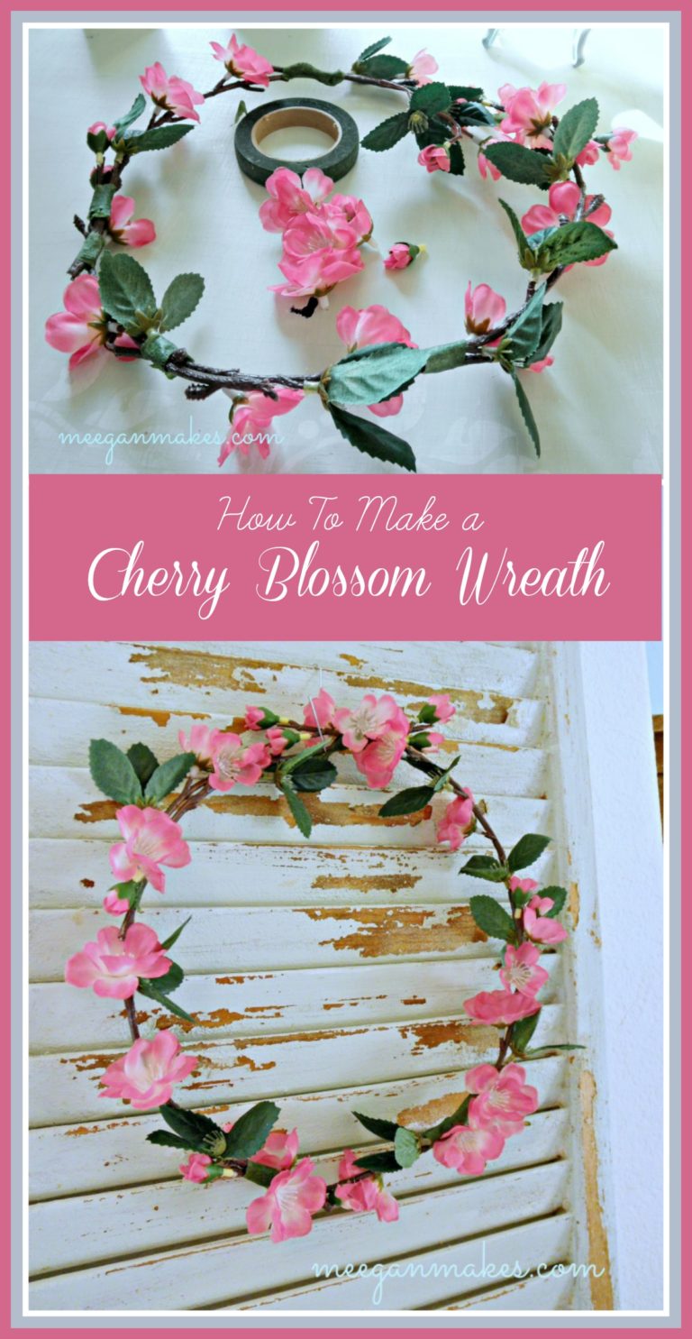 DIY Cherry Blossom Wreath