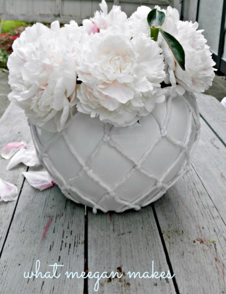 DIY Pottery Barn Knock Off Net Ceramic Vase What Meegan Makes