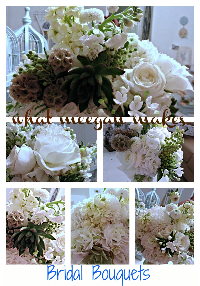 My weekend bridal flowers