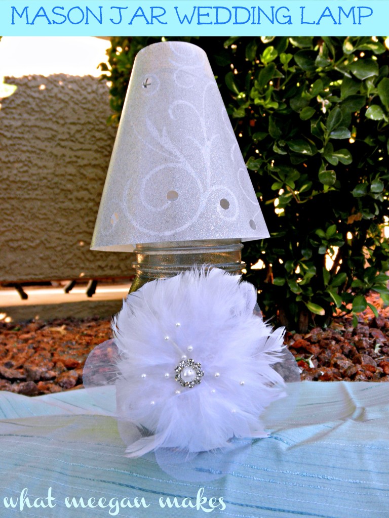 Mason Jar Wedding Lamp With Crafty Jars