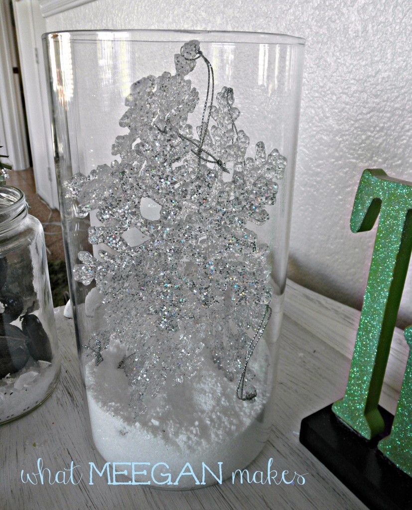 Epsom Salt Christmas Jar Display