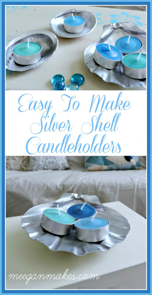 How To Make Silver Shell Tealight Holders