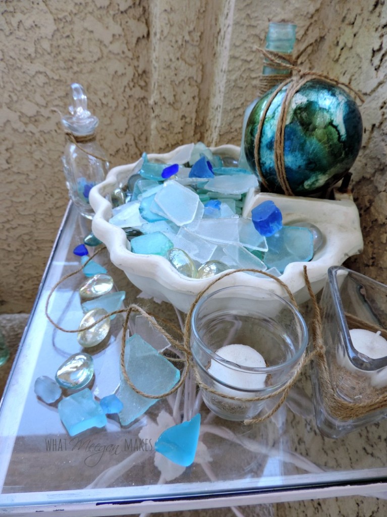 Sea Glass Shell Bowl Pottery Barn Knock-off