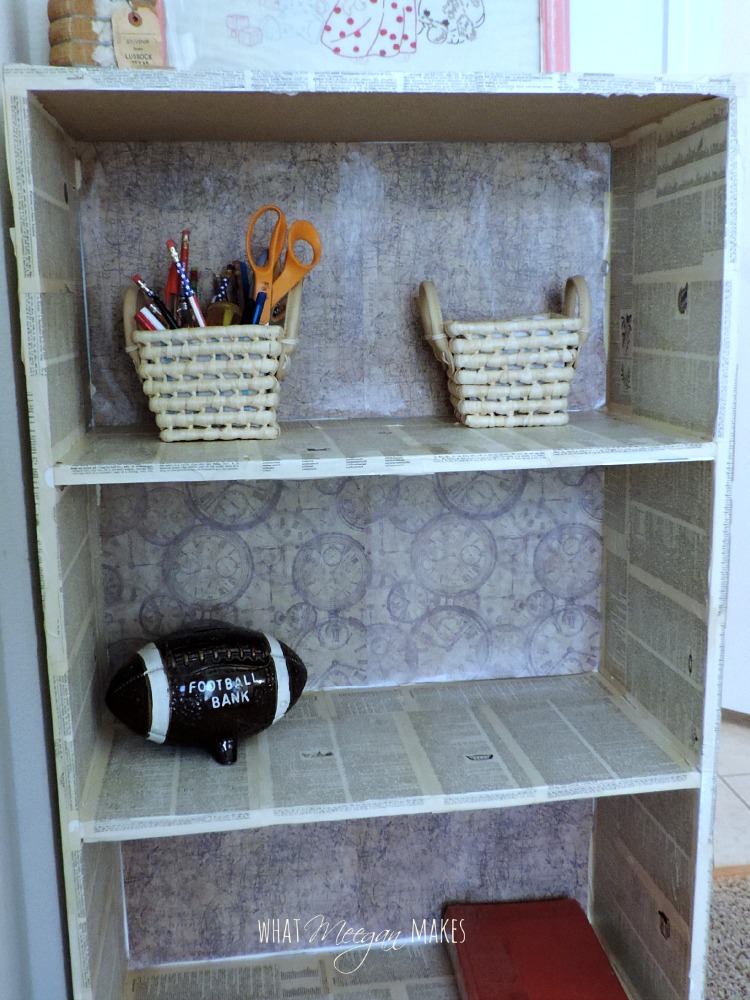 Decoupaged Target Bookcase