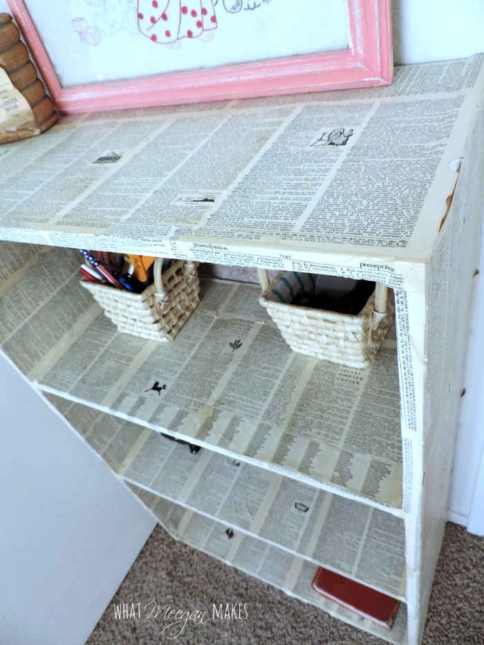 Decoupaged Target Bookcase