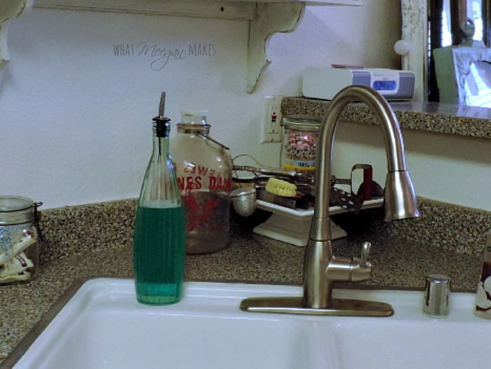 Use an Olive Oil Bottle as a Dish Soap Dispenser