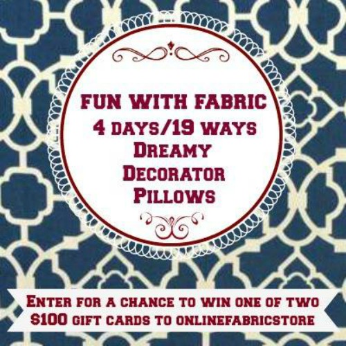 Fun with Fabric and a Giveaway
