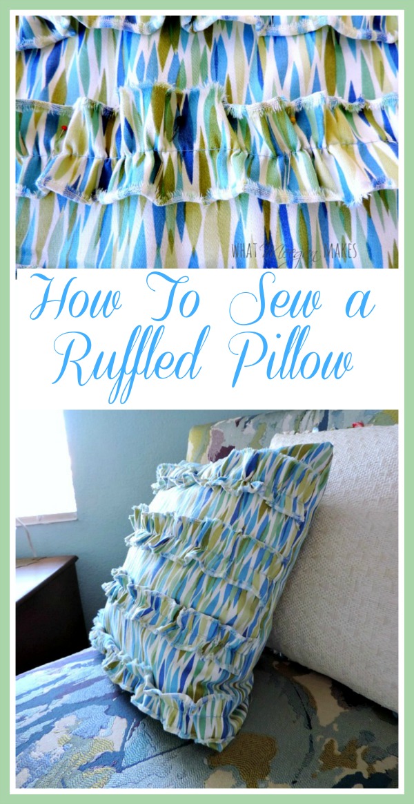 How To Make a Ruffled Pillow