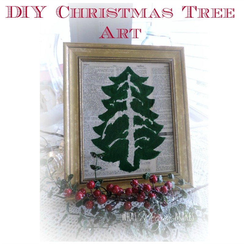 DIY Christmas Tree Art