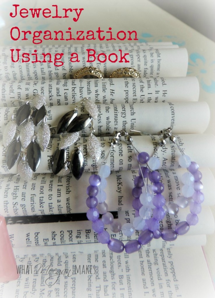 Jewelry Organization Using a Book