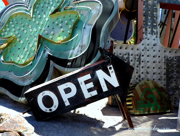 Open Sign At the Neon Museum In Las Vegas