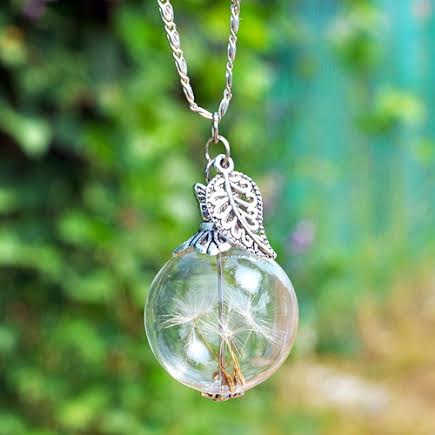 Dandelion Orb Necklace
