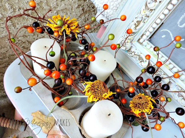 Porch-Fall-Muffin-Tin-Fill-with-Candles-and-Sunflowers