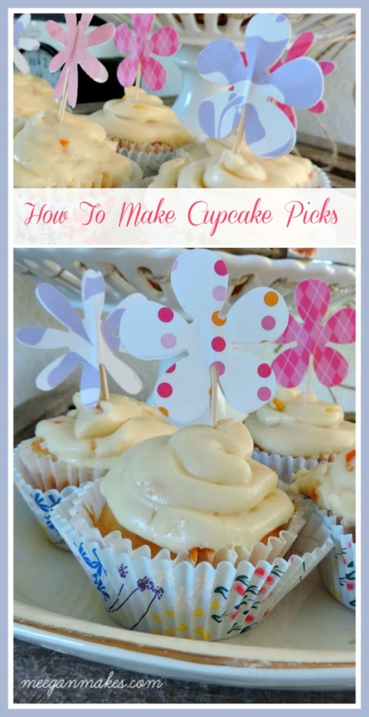 How To Make Flower Cupcake Picks What Meegan Makes