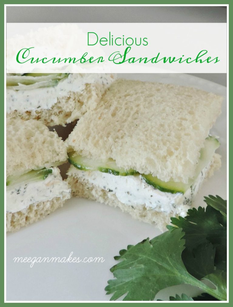 EASY Cucumber Finger Sandwich Recipe - What Meegan Makes