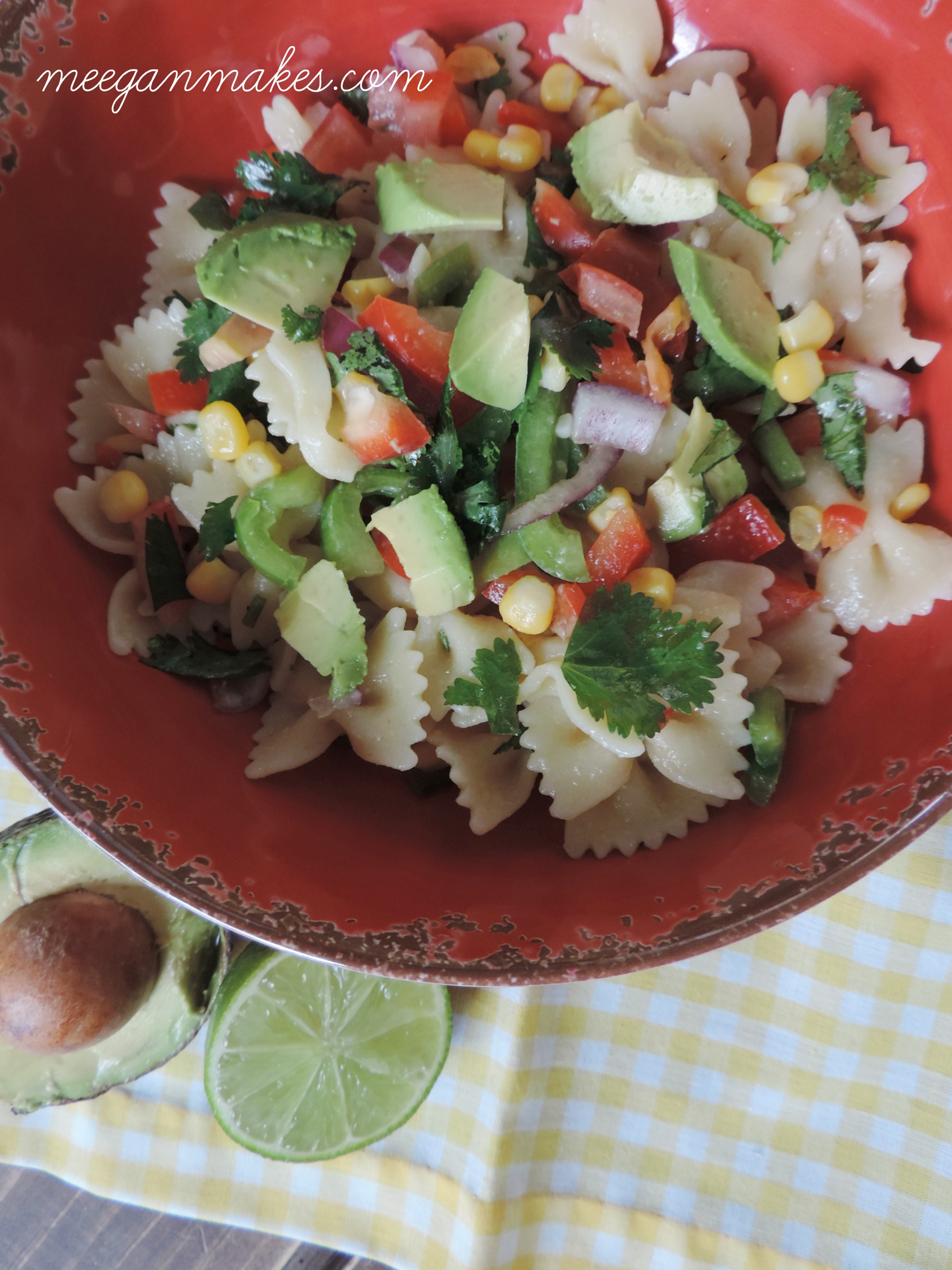 Bow Tie Pasta Salad with Lime Dressing