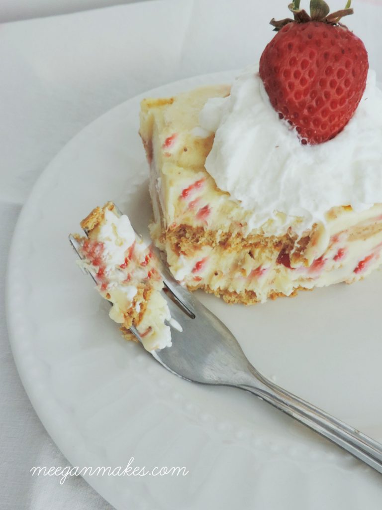 Frozen Strawberry Dessert with Real Whip Cream