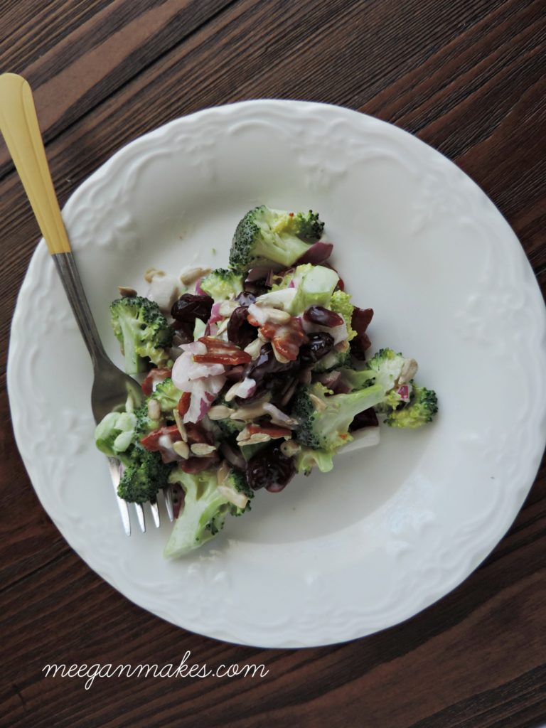 Brocoli Salad with Homemade Dressing