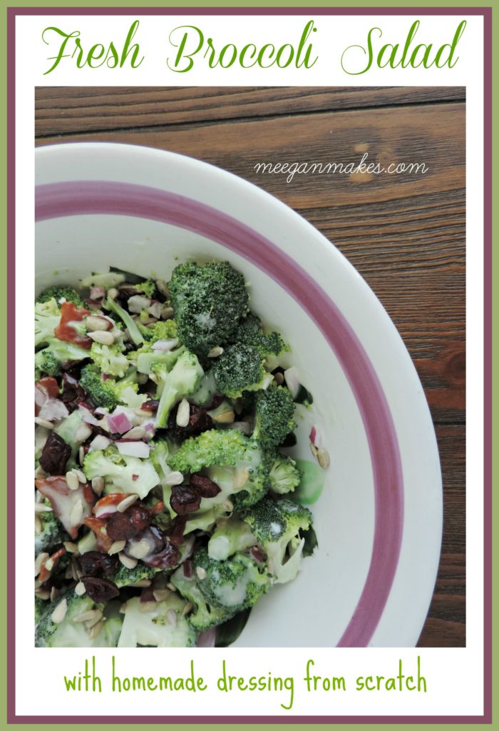 Fresh Broccoli Salad With Homemade Dressing From Scratch