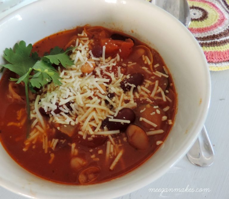 Slow Cooker Spicy Vegetable Bean Soup Recipe What Meegan Makes
