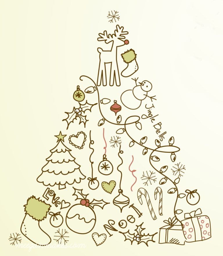 Five Vintage Christmas Tree Printables - What Meegan Makes