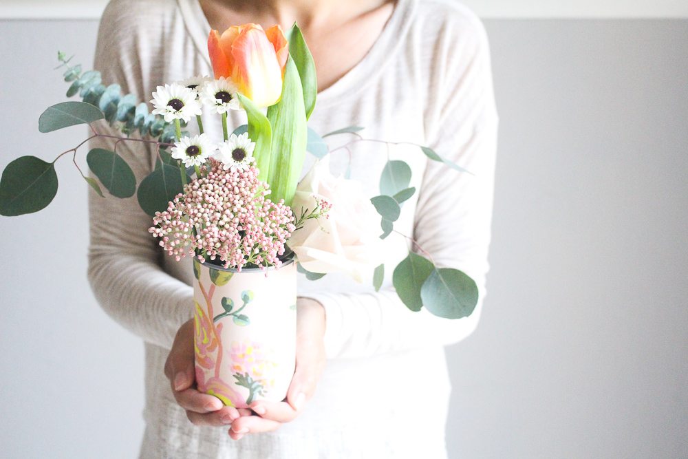 Tin Can Flower Vase
