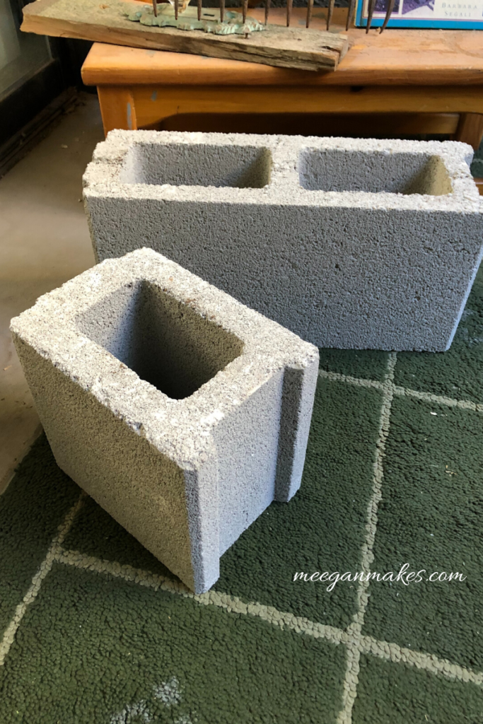 How To Make a Cement Block Garden Planter - What Meegan Makes